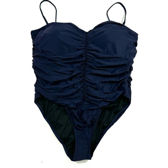 New J Crew Ruched Sweetheart One Piece Swimsuit BF176 - Picture 3 of 6